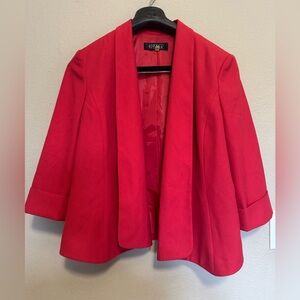 Kasper Bold Red Satin Material